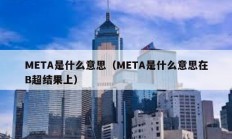 META是什么意思（META是什么意思在B超结果上）