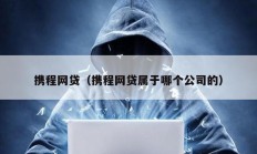 携程网贷（携程网贷属于哪个公司的）