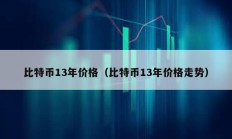 比特币13年价格（比特币13年价格走势）