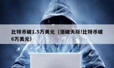 比特币破1.5万美元（涨破天际!比特币破6万美元）