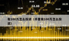 有100万怎么投资（手里有100万怎么投资）